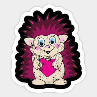 Retro Vintage Grunge Valentine's Day Sticker